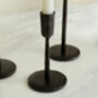 Margo Iron Black Candle Holder Set, thumbnail 2 of 4