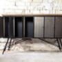 Wooden Top Brushed Steel Sideboard, thumbnail 3 of 3