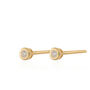 April Birthstone Teeny Studs, Silver Or Gold Plated, thumbnail 4 of 6