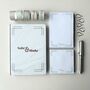 Sabr And Shukr Stationery Gift Set White And Rose Gold, thumbnail 2 of 8