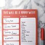 This Will Be A Yummy Weekly Meal Planner, thumbnail 4 of 4