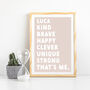Personalised Kids Positive Affirmation Print, thumbnail 7 of 7