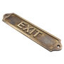 Personalised Exit Brass Plaque With Vintage Finish, thumbnail 5 of 12
