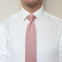 Wedding Handmade Polyester Knitted Tie In Dusty Pink, thumbnail 5 of 12