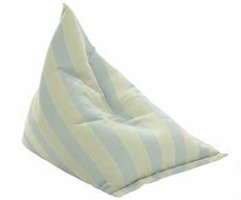 Hand Painted And Re Purposed Linen Stripe Bean Bag Chair, 10 of 12