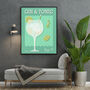 Gin And Tonic Print Four Colour Options, thumbnail 5 of 8