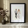 Personalised Couple Portrait In Watercolour, thumbnail 1 of 12