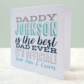 Best Dad Ever Card, 2 of 2