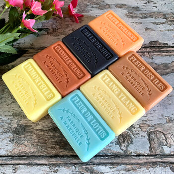 Three Floral Oriental Fragranced Handmade French Soaps, 5 of 10