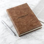 Personalised Natural Tan Leather Notebook, thumbnail 4 of 12