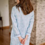Powder Blue Moroccan Print Handmade Pyjama Set, thumbnail 11 of 12