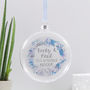 Personalised Engagement Wreath Flat Bauble, thumbnail 2 of 8