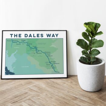 Yorkshire Dales Way Map Art Print, 5 of 10