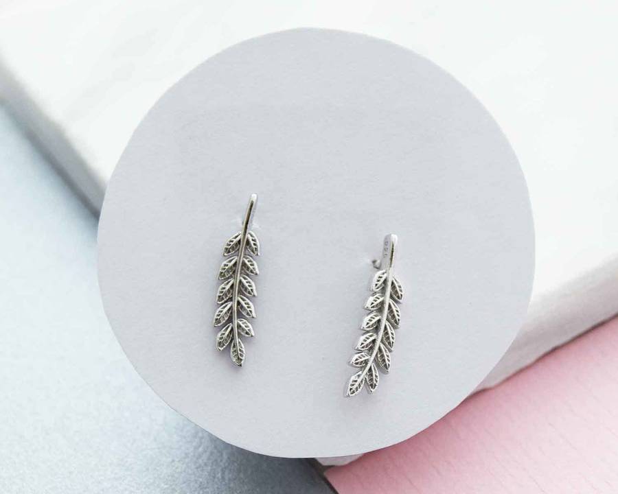 Leaf Cuff Earrings By Dainty Edge Jewellery