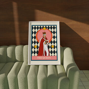 Freddie Queen Tarot Card Music Gift Print, 3 of 5