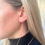 Soho 9ct Gold Mini Star Earrings, thumbnail 2 of 4