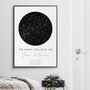 Engagement Gift Personalised Star Map Print Present, thumbnail 2 of 4