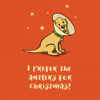 ‘Festive Labrador’ Funny Dog Christmas Card, 2 of 3