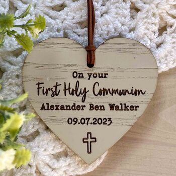Personalised First Holy Communion Keepsake Sign, 2 of 3