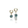 Silver Or Gold Earrings, Recycled Glass And Pearl Gold Plated, Tarnish Free Jewellery, thumbnail 1 of 6