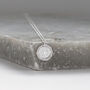 Sterling Silver Engraved Crystal Disc Necklace, thumbnail 1 of 7