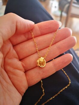 60th Birthday Six Rings Necklace, One For Each Decade, 5 of 12