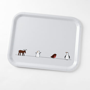 Winter Collection Birch Wood Tray, 6 of 6