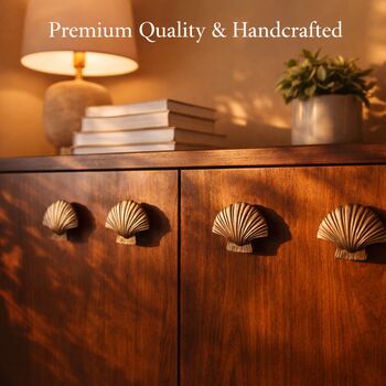 Ocean Inspired Brass Seashell Knob, 7 of 8