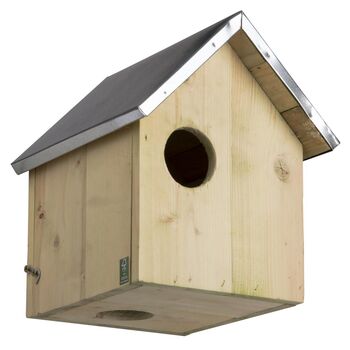 Wooden Squirrel House And Nesting Box With Zinc Roof Gift, 2 of 4