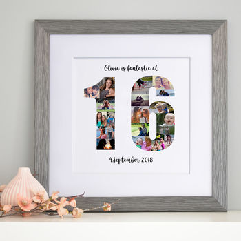 Personalised 16th Birthday Photo Collage, 6 of 9