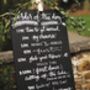 Personalised Order Of The Day Wedding Chalkboard, thumbnail 1 of 4