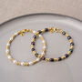 Pearl Gem Bracelet 18ct Gold Plated Sterling Silver, thumbnail 2 of 6
