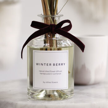 Natural Dried Flower Reed Diffuser Winterberry, 2 of 4