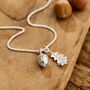 Acorn And Oak Leaf Necklace, thumbnail 1 of 7