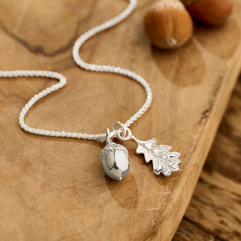 Acorn And Oak Leaf Necklace, 2 of 7