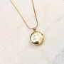 Celestial Moon And Starburst Reversible Locket Necklace, thumbnail 2 of 3