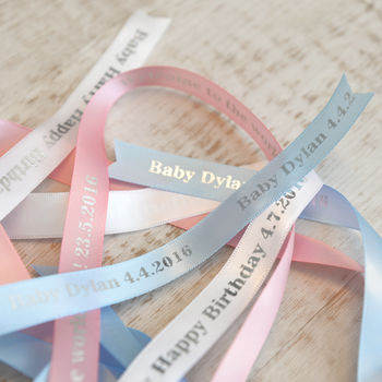 Personalised New Baby Ribbon, 5 of 9