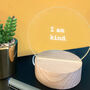 Personalised 'I Am Kind' Mini Desk Lamp, thumbnail 1 of 3