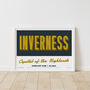 Personalised Inverness Retro Favourite City Print, thumbnail 3 of 7