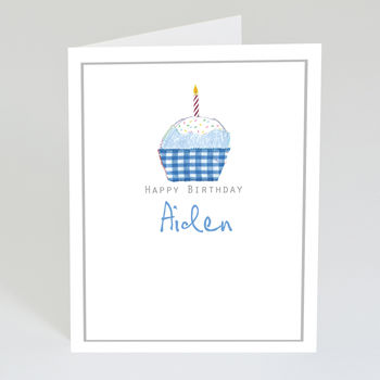 Personalised Cupcake Birthday Card, 3 of 4