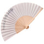 Elegant Grey And White Wedding Fans Favours X Five, thumbnail 2 of 3