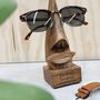Personalised Wooden Face Glasses Stand, thumbnail 3 of 4