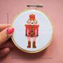 Christmas Nutcracker Mini Cross Stitch Kit, thumbnail 4 of 4