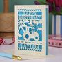Personalised Papercut Digger Birthday Card, thumbnail 1 of 6