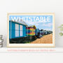 Personalised Whitstable Vintage Style Travel Poster, thumbnail 1 of 9