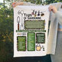 60 Years Of Gardening 60th Birthday Gift Tea Towel, thumbnail 1 of 6
