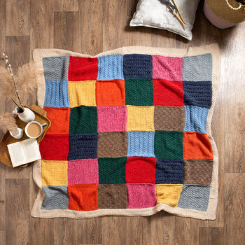 Heritage Blanket Knitting Kit Harvest Time, 4 of 5