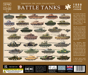 Battle Tanks 1000 Piece Jigsaw, 4 of 4