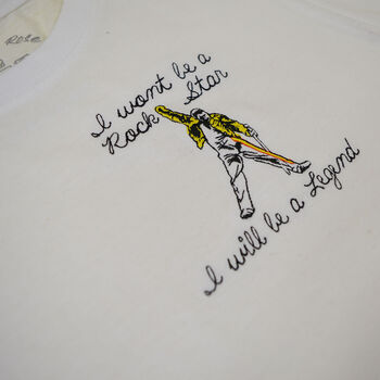 'Rock Star Legend' Freddie Inspired T Shirt, 3 of 4