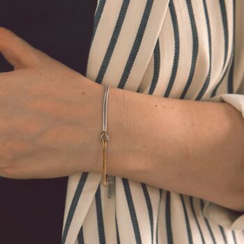 Infinity Knot Bracelet Gold And Silver Gift, 4 of 12